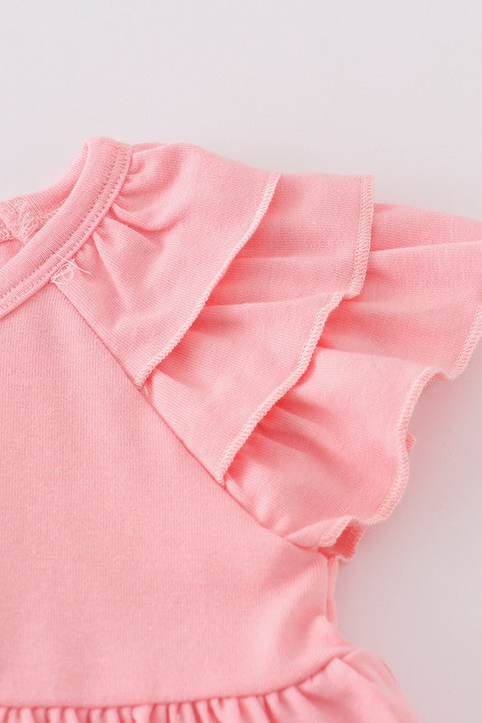 Pink Summer Floral Print Bloomer Set