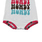 Baby Girls Western Howdy One Shoulder Rompers