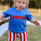 “MERICA”Top Girls Striped Bell Bottoms