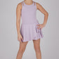 Girls Cut-out Tank, Skort And Scrunch - 3 Pcs Set