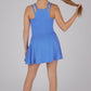 Girls Cut-out Tank, Skort And Scrunch - 3 Pcs Set