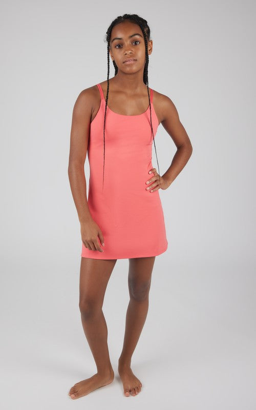 Girls Tennis Dress With Inner Bra and Matching Leopard Fanny Bag
