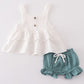 Premium White Ruffle Set