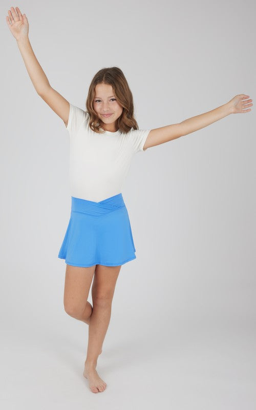 Girls Jersey Crossover Waistband Skort