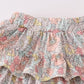 Pink Floral Print Skort Set