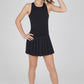 Girls Racerback Tank And Pleated Skort Set w/ Scrunchie