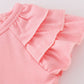 Pink Summer Floral Print Bloomer Set