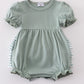 Sage Stripe Ruffle Bubble
