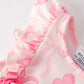 Girls Pink Bow Print Romper
