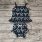 Baby Girls Turquoise Western Cow Bummie Clothes Sets