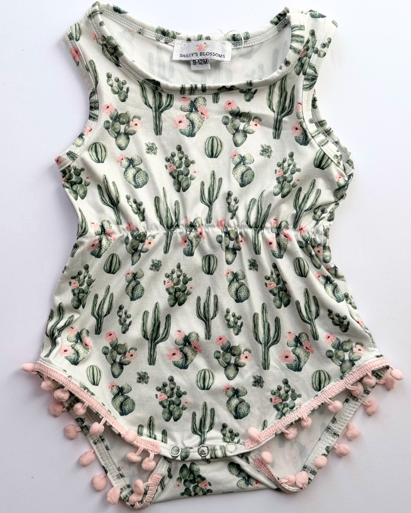Dillon Pom Pom Romper - Desert Floral