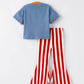 “MERICA”Top Girls Striped Bell Bottoms
