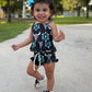 Baby Girls Turquoise Western Cow Bummie Clothes Sets
