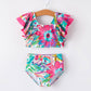 "Colorful Pattern" Girls' Boutique Swimsuit