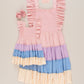 Tiered Color Pastel Dress