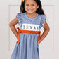 Texas Smocked Gingham Dress